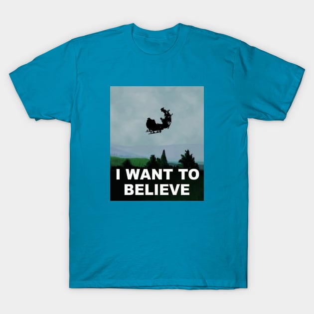 I Want To Believe - X-Mas T-Shirt by geekbias